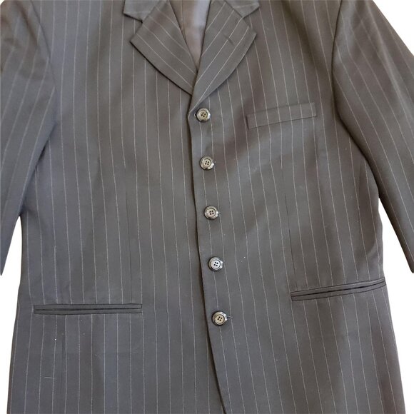 Tailored Pinstripe Pant Suit sz 44 - Picture 4 of 13